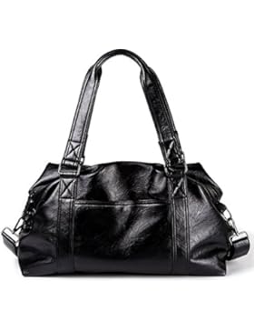 MeiliYH Herren PU Leder Herrentaschen Hochleistungs Freizeitreise Schultertaschen für Herren