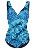  Felina Badeanzug mit Raffung bluepaisley 44D