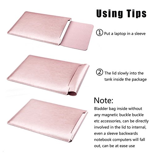MacBook Air 13 Zoll Laptop Hülle, ZXK CO Luxus Mikrofaser Leder Laptop Tasche Wasserresistente Laptop Hülsen Beutel Abdeckung für MacBook Air &Macbook Pro 13.3 Zoll Ultra Dünn Case Cover mit Mauspad - 4