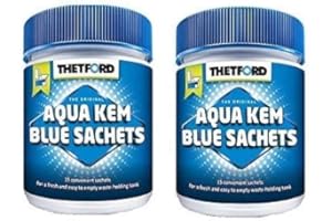 ALTIGASI Prime - Offerta 2 Confezioni - DISGREGANTE WC Aqua SACHETS da 15 Thetford Ideale per Camper