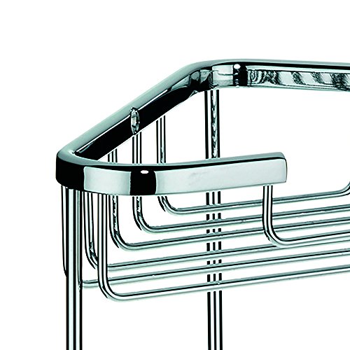 Kela 21919, Eckregal zur Wandmontage, Messing, 24x 15x 30,5 cm, Brass, Verchromt - 2