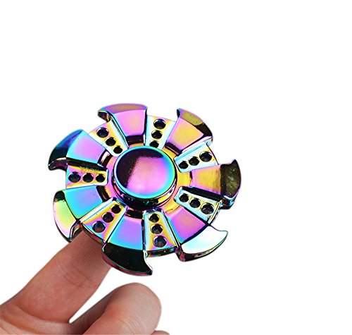 Rainbow Fidget Spinner, Kanke Multicolour colourful fidget hand spinner Aluminium Alloy metal Spinner, fire wheel design great toy gifts for adults and child 2017 Latest HOT Rainbow Fidget Spinner, Kanke Multicolour colourful fidget hand spinner Aluminium Alloy metal Spinner, fire wheel design great toy gifts for adults and child 2017 Latest HOT