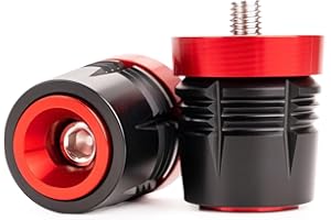 CCYYMOWOK MOWOK Embout de Guidon Moto Accessoires pour Kawasaki Z900 Z800 Z1000 Z1000SX Z400 ZX6R ZX10R Z750 Ninja1000sx Versys650 2017-2025 Z 900 2024 2023 2022 Capuchons de Guidon (Rouge)