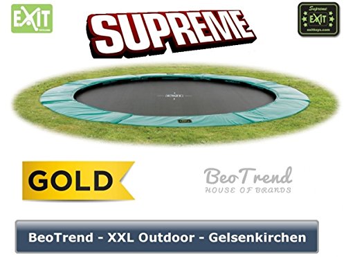 Preisvergleich Produktbild EXIT Trampolin SUPREME Ground Level 427 14ft