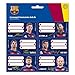 Produktbild FC Barcelona Etiketten Messi Stickers Aufkleber 18 Stück