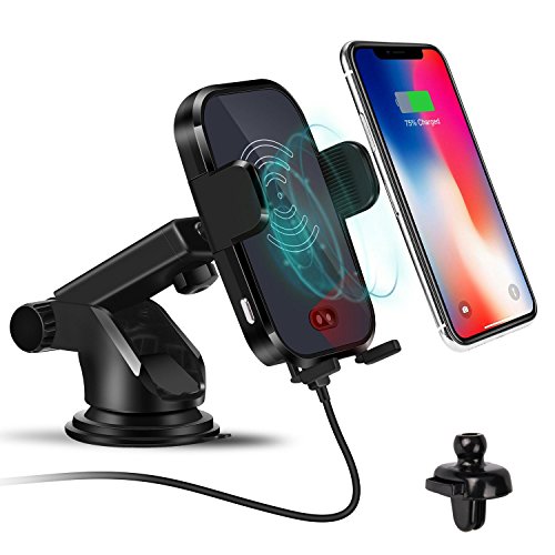 Wireless Car Charger Automatic Induction Car Mount Air Vent Phone