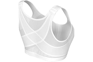 Gelentea - Reggiseno correttore di postura, senza ferretto, supporto posturale, traspirante, con chiusura frontale, da donna, per sport, yoga
