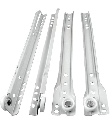 Kit 2 Guide Per Cassetti Irfora 450x17 Mm – Scorrevole A Sfera In Acciaio, Zincate, Portata 15-20 Kg