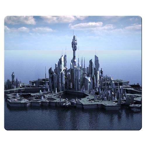 30x25cm 12x10inch Mouse Pad precise cloth + natural rubber Washable Rectangle Mousepad Stargate Atlantis wallpaper