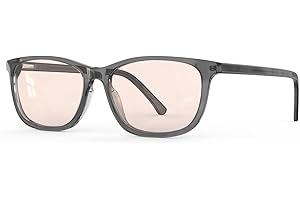 Bloomoak Rose Tinted Migraine Glasses, FL- Flex Light Sensitivity Relief Glasses for Fluorescent LED Glare, Photophobia, Eye Strain, UV400 Protection,Acetate Frame