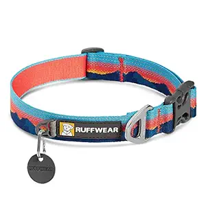 RUFFWEAR - Crag Dog Collar, Reflective and Comfortable Collar for Everyday Use, Sunset, 14