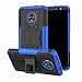 Produktbild AyiHuan Moto G6 Plus Hülle, [Heavy Duty Serie] Outdoor Shock Fallschutz Dual Layer Armor Case Schutzhülle mit Rückseite ausklappbare Ständer Bumper für Moto G6 Plus,blau