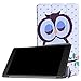 Produktbild XITODA Lenovo Tab 7 Essential Hülle,Ultra Slim PU Leder Etui Tasche mit Stand Funktion Hülle für Lenovo Tab 7 Essential TB-7304F / TB-7304I / TB-7304X Tablet Case Cover Schutzhülle(Eule)