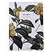 Produktbild LnLyin Motif floral Bound Planificateur quotidien Calendrier des Fleurs Livre Livre Blanc mensuel Avec carnet de Corde Étudiant universitaire Mode Journal Fournitures de Bureau scolaire, Noir