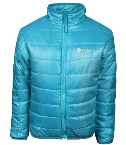 Trollkids Kinder Polyfiber-Jacke Trondheim, Helltrkis, Gre 152