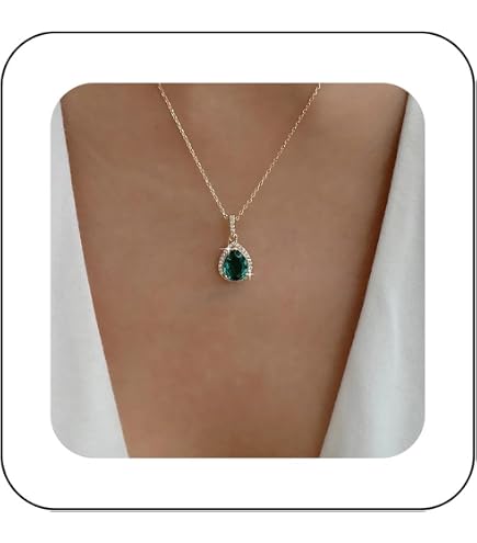 Collana Pendente Ovale In Cristallo Rosso Rubino – Gioiello Bohémien Con Ciondolo A Goccia – Regalo Per Donna E Ragazza