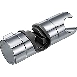 Joyoldelf 18-25MM Adjustable ABS Replacement Hand Shower Rail Head Slider Clamp Holder Bracket, Chrome Plated