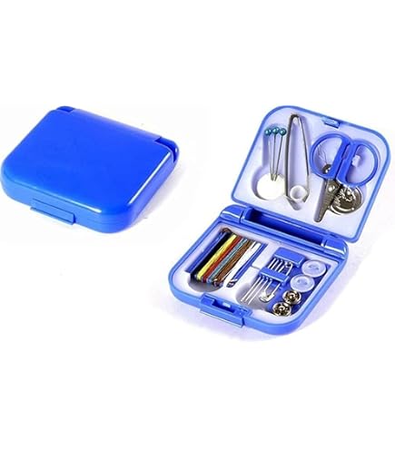 AUERVO Mini Kit Da Cucito Portatile – Astuccio Con Ago E Filo, Accessori Base Per Riparazioni Di Emergenza, Formato Viaggio - 2