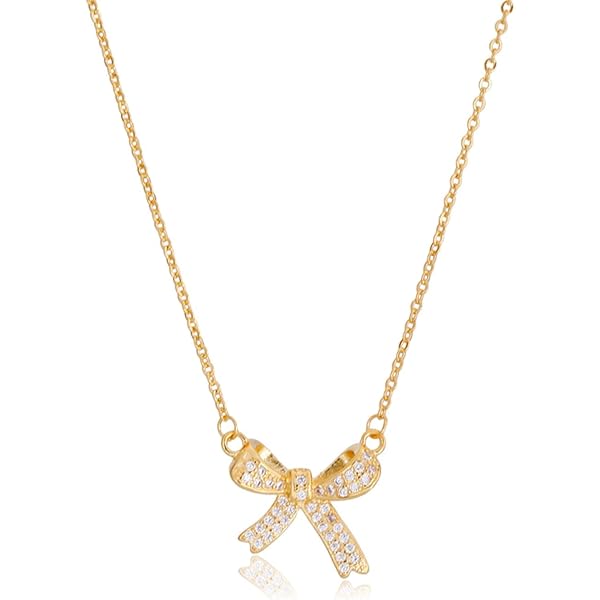 HANLI Dainty gouden ketting, 14K vergulde cirkelvormige zirkonia ketting, eenvoudige gouden alledaagse trendy sieraden voor vrouwen
