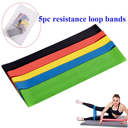 RUNACC Fitnessband Set Latex Gymnastikbänder Widerstandsbänder für Krafttraining, Bodybuilding, Powerlifting & Fitness - 6