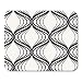 Produktbild Mouse pad Ornate Black Geometric Abstract Stylish Wavy Regular Pattern Line Beauty Office Supplies mouses pad
