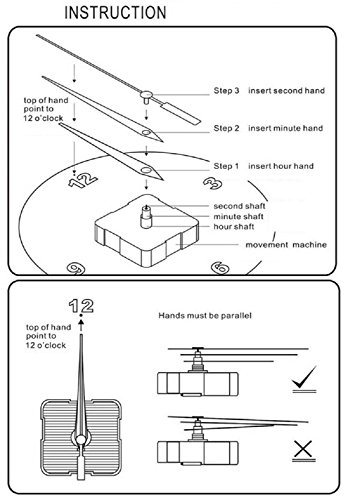 URAQT 3D Modern Wanduhr Acryl, DIY Kreatives Design, Groß Dekoration Uhr Deko Wandtattoo, Öffentliche Plätze Wohnzimmer Büro Studierzimmer - 7