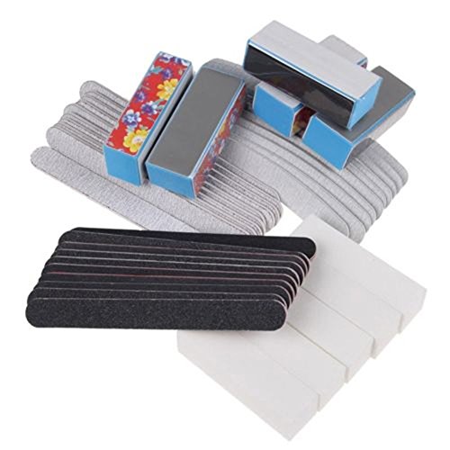 Beauty*Top*Picks Hot Nail Art Sanding Files Buffer Block Manicure Pedicure Tools UV Gel Set 40PCS