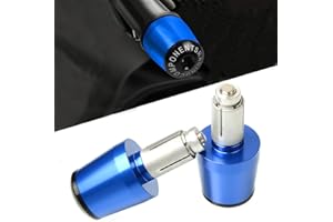 QJY-MOTOR PART-STORE 2pz Moto Bilanceri Manubrio Contrappesi 22mm 7/8' Manubrio Terminale Per SUZUKI SV650 SV 650 SV650S SV650A SV650X 2000-2022 (Blu)