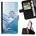 Produktbild STPlus Weißes Pegasus Pferd Tier Leder Hülle Case Brieftasche Schutzhülle für Samsung Galaxy J7 V/Galaxy J7 Perx