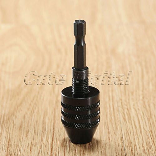 AcmeBuy(TM) 0.3-6.5mm Keyless Drill Bit Chuck Screwdriver Machine Conversion Drill Chuck Quick Change Chuck Adapter Converter 1/4" Hex
