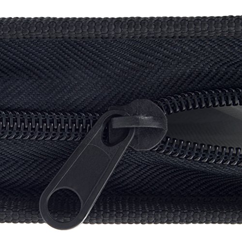 Smartfox CD Tasche für 40 CDs DVDs Blu-rays Discs Mappe mit Reißverschluß zur Aufbewahrung in schwarz - 3