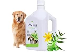Pil Neem Plus Herbal Pet Shampoo 1000ml | Puppy Safe | Anti-Fungal, Anti-Ticks and Fleas, Antibacterial, Antiseptic & pH Balanced Dog Shampoo | Regular use Coat Cleansing Shampoo for Pets