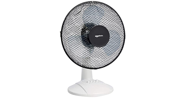 Amazon Basics 3 Speed Oscillating Table Fan 40 W Black Amazon Co Uk Kitchen Home