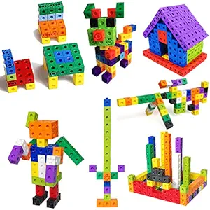 Techhark Smart Activity Fun and Learning Blocks for Kids (Cube 100 Blocks)