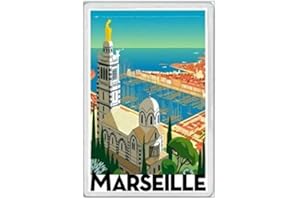 BCTS Plaque de décoration extérieure Marseille France re Dame Paris Lyon Calais 20,3 x 30,5 cm