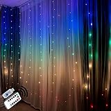 ★ 5 colores mezclados ★ Estas luces parpadeantes son las primeras y exclusivas innovadoras del mundo, 5 colores, púrpura claro, azul, verde, blanco cálido, rojo.