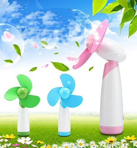 Leisial Handventilator, Miniventilator, Mini USB Fan, Lüfter ventilator für heiße Sommeraußen Reisen,Grün - 6