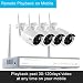 Produktbild LESHP 4CH 960P HD drahtloses Überwachungskamera Set mit Network Video Recorder IP Überwachungs-Kamera und 1T HDD(NVR ,HD)