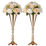 Grandes piezas decorativas para mesa: puedes poner una bola de flores artificiales (que se vende en nuestra tienda) en la parte superior del soporte como una gran decoración de jarrón para días especiales, especialmente para bodas. También se utiliza con flores frescas de temporada o flores artificiales, brochas, broches, guirnaldas y ramos.