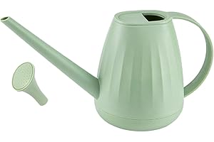 JISADER Regadera de 2L con práctico Mango ergonómico, Herramientas de jardinería, regadera de jardín para Flores, Planta de riego para Interiores y Exteriores, Verde