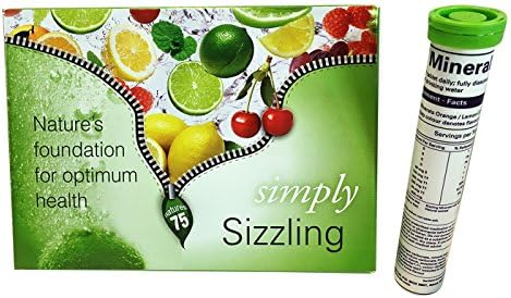 Sizzling Bio-Available Plant Derived 75 Minerals Lemon-Lime Flavour Single Tube