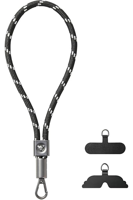 6 Cordini Da Polso Regolabili Per Telefono E Fotocamera - Rosso, Blu, Nero - In Nylon Resistente - Foto 4