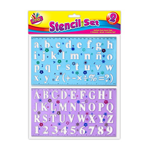 Art Box Alphabet Schablonen-Set