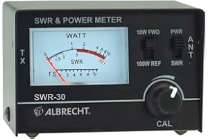Albrecht SWR-30, PWR power-meter, stående axel och effektmätare för justering av radioantenner, liten