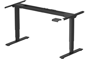 ‎SANODESK SANODESK EC4 höhenverstellbarer Schreibtisch Gestell mit 2 starken Motoren, 3-stufige tischgestell höhenverstellbar mit 4 Memory-Steuerung passt für alle gängigen Tischplatten