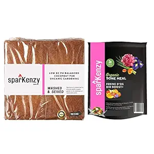 Sparkenzy Cocopeat 5kg and Bone Meal 1 Kg Combo