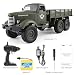Produktbild fggfgjg JJRC Q60 2,4G RC 1:16 Maschine 6WD verfolgt Off-Road-Militär RC LKW Kinder Spielzeug (grün)