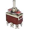 MODAXE Toggle Switch, 15A/250V AC, 6-Pin, 3-Position, Long-Life, for Automotive, Home Appliances, Industrial Control