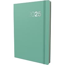 Agenda Semainier Collins Legacy 2026 - Format A5, Couverture Rigide Lilas, Élastique De Fermeture