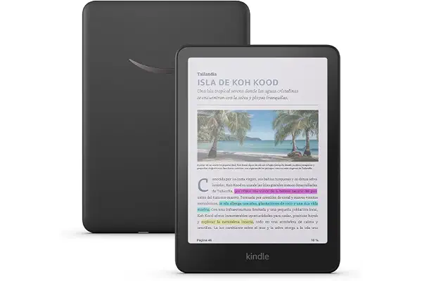 Kindle Colorsoft de Amazon 16 GB (modelo de 2024): con pantalla a color que da vida a las portadas y al contenido, resaltada ahora en color. Sin publicidad, negro